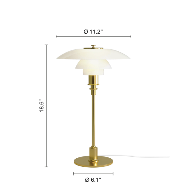 PH 3/2 Table Lamp for Non-Glare Lighting | Louis Poulsen