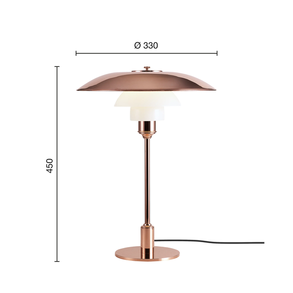 PH 3½-2½ Copper Table Lamp | Louis Poulsen