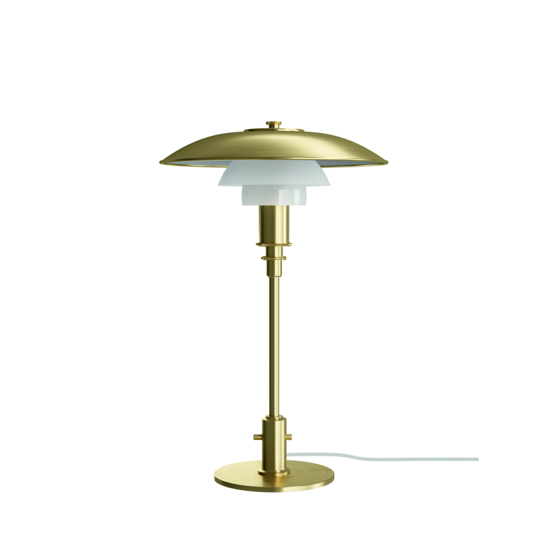 PH 3/2 Brass Opal Glass Table