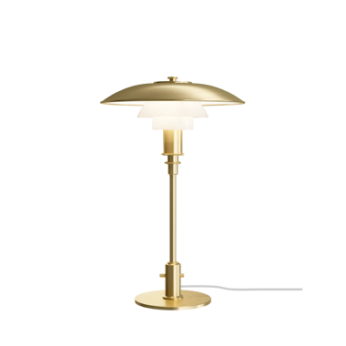 PH 3/2 Brass Opal Glass Table