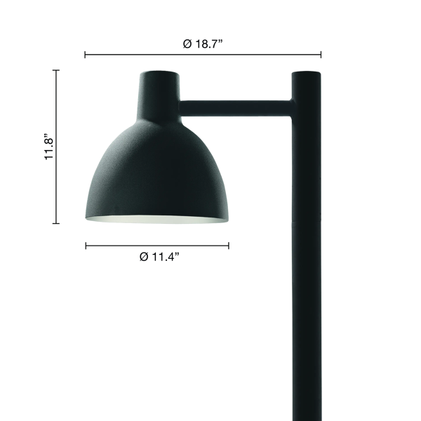 Toldbod 11.4 Post - Outdoor Lighting Fixture | Louis Poulsen