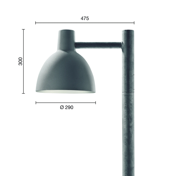 Toldbod 290 Post dimensions