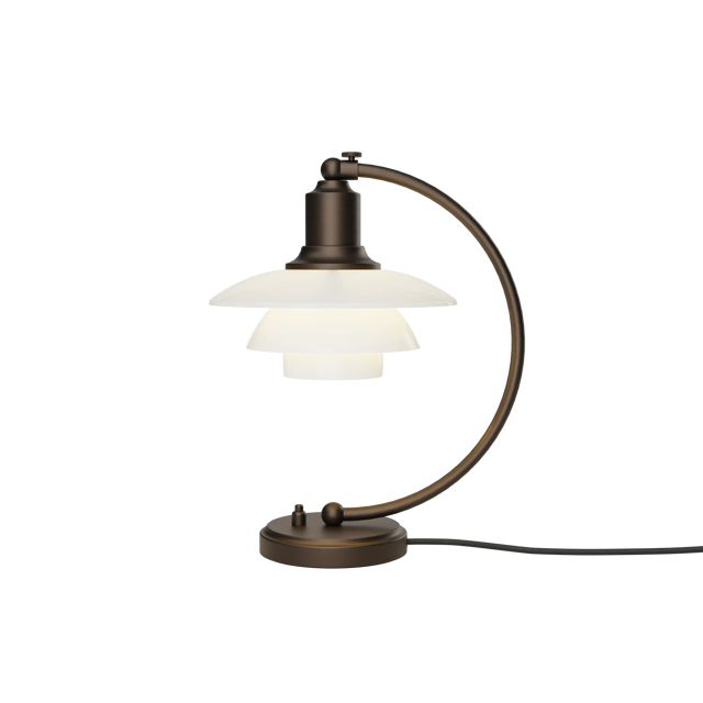 PH 2/2 Luna Aged Brass Opal Lampada da tavolo