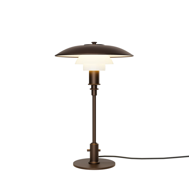 PH 3/2 Aged Brass Opal Lampada da tavolo