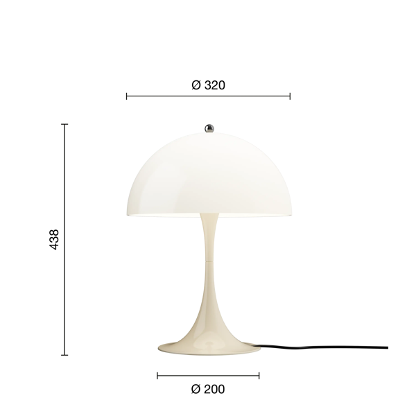 Panthella 320 テーブルランプ – Verner Panton | Louis Poulsen
