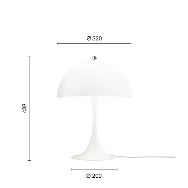 Panthella-320-Table-Lamp-EU-Opal-White-Measurement