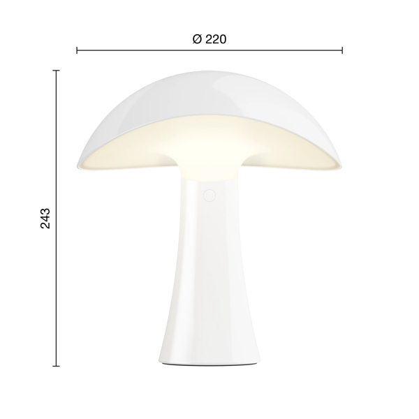 Rumee 220 Portable Lamp dimensions