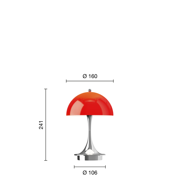 Panthella 160 Portable Lamp | Louis Poulsen