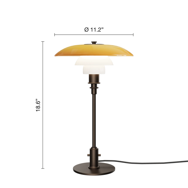 PH 3/2 Table Lamp Centenary Edition dimensions