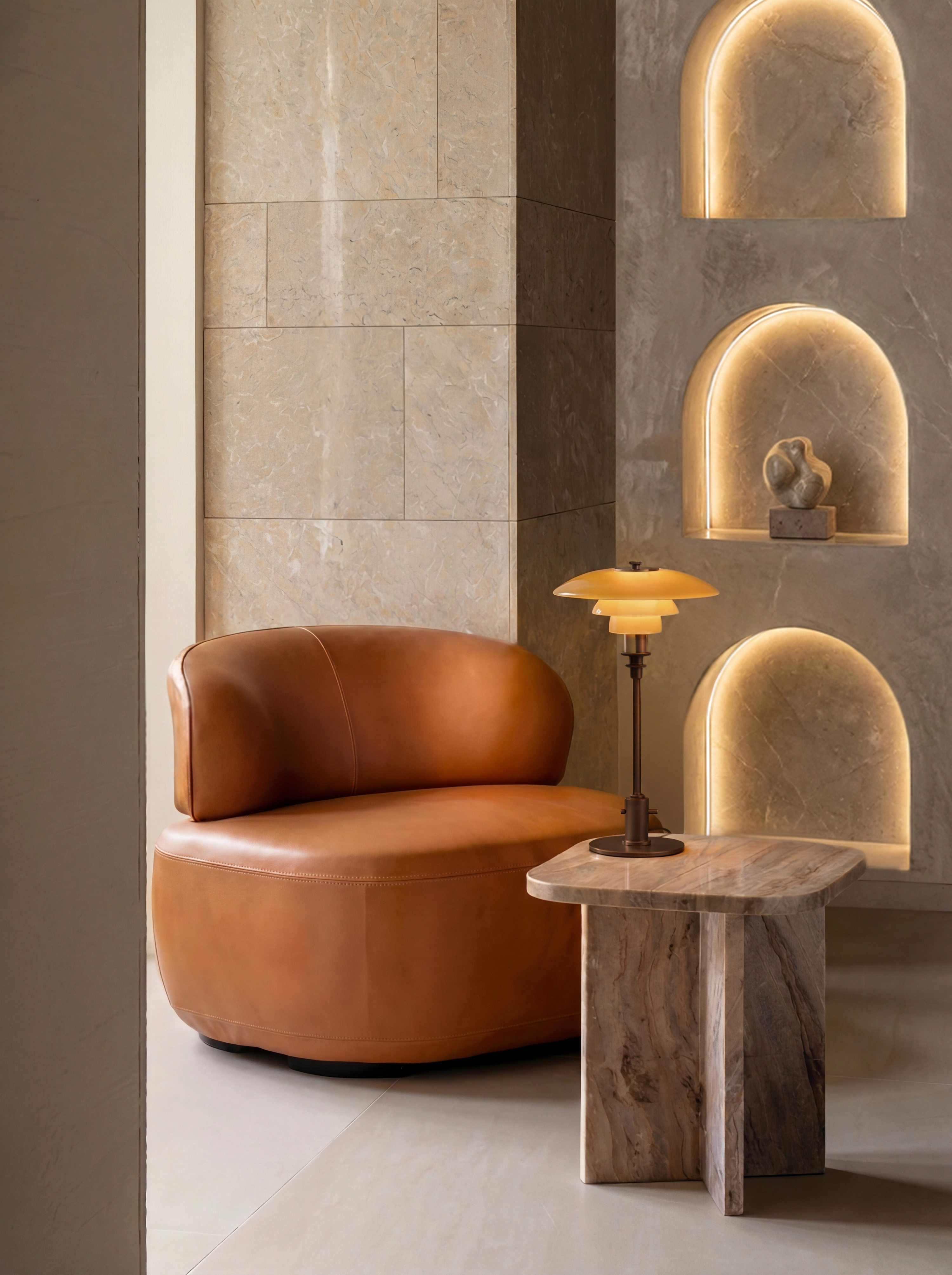 PH 3/2 Aged Brass テーブル－ Louis Poulsen | FENDI Casa
