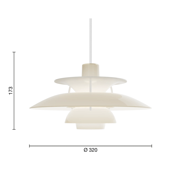 PH 5 Opal dimensions