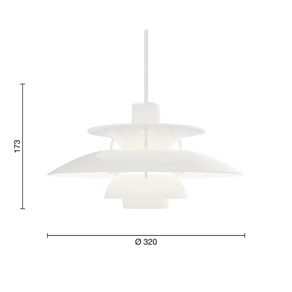 PH 5 Opal dimensions