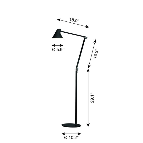 NJP Floor Lamp dimensions