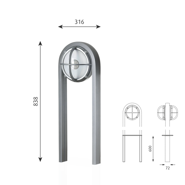 Skot Bollard dimensions