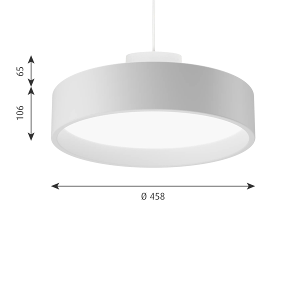 LP Circle Suspended dimensions